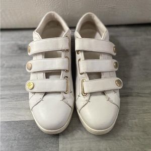 Jimmy Choo White Leather Sneakers - image 1